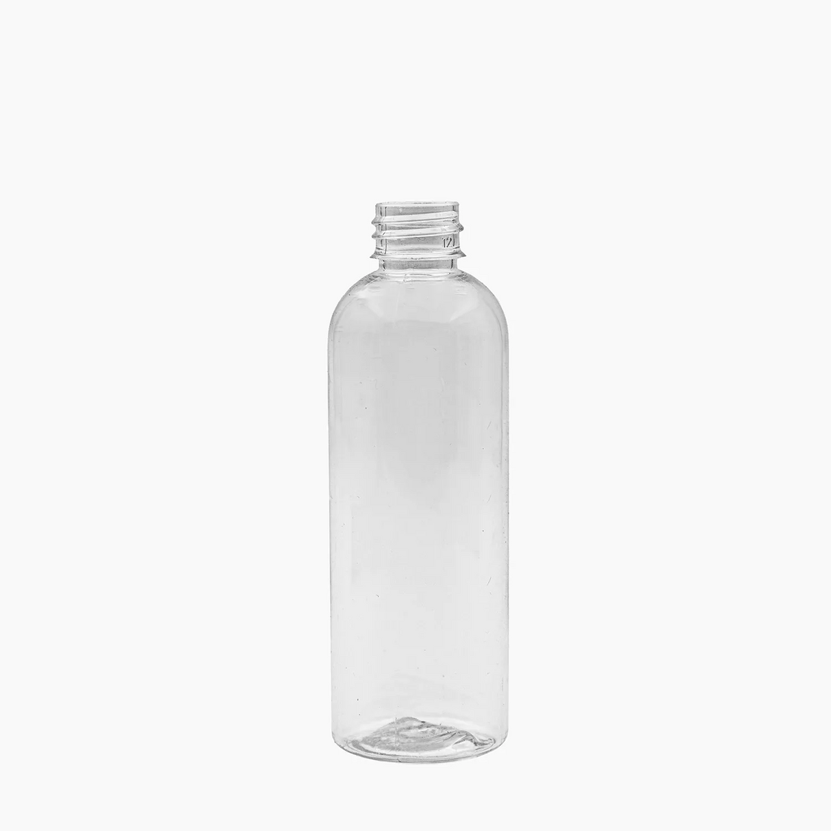 100ml PET Boston Tall Bottle (20mm neck) - No Closure - Clear