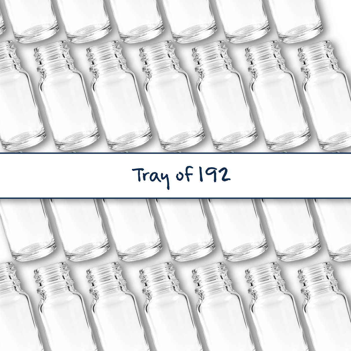 Collection of clear 10ml glass dropper bottle, empty cosmetic packaging for serums, oils and skincare formulations