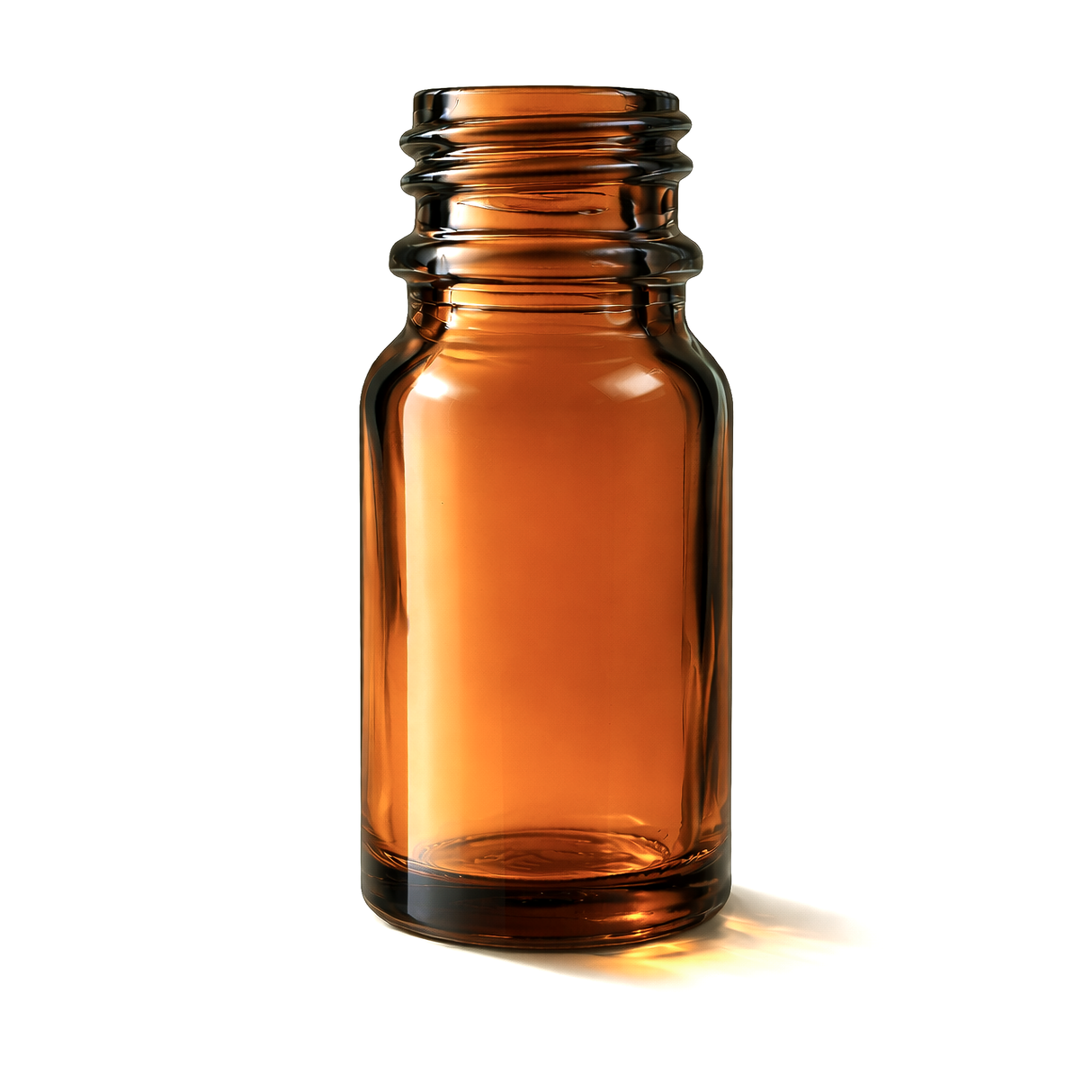 Amber 10ml glass dropper bottle, empty cosmetic packaging for serums, oils and skincare formulations