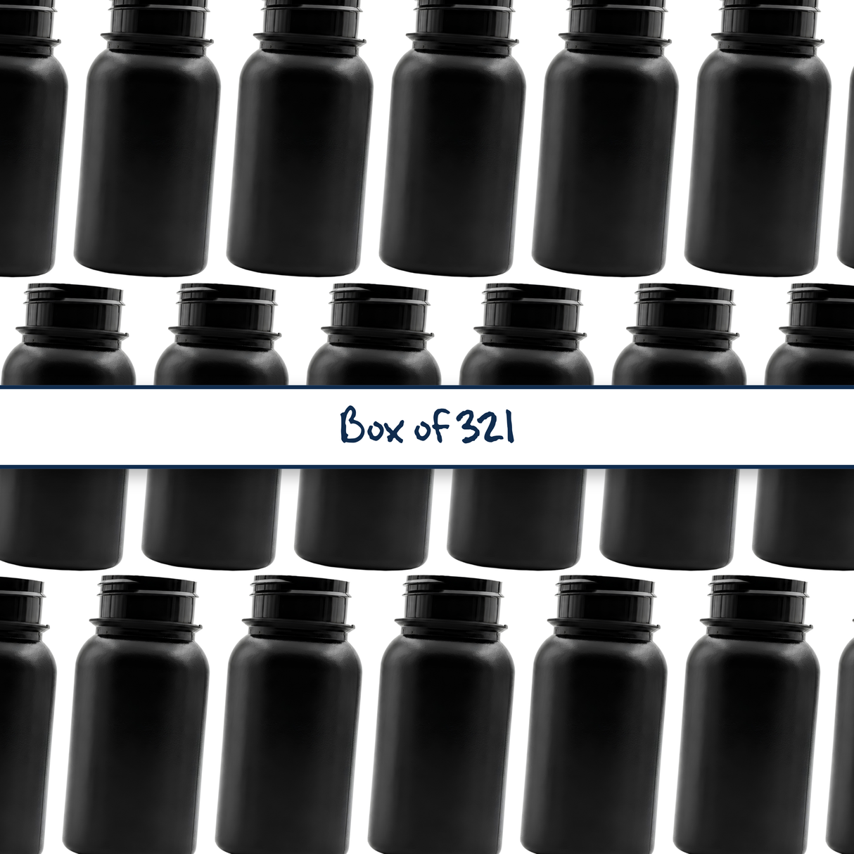 Presenting our 125ml Black HDPE Tablet Container, expertly designed for the secure storage and stylish presentation of tablets and supplements.