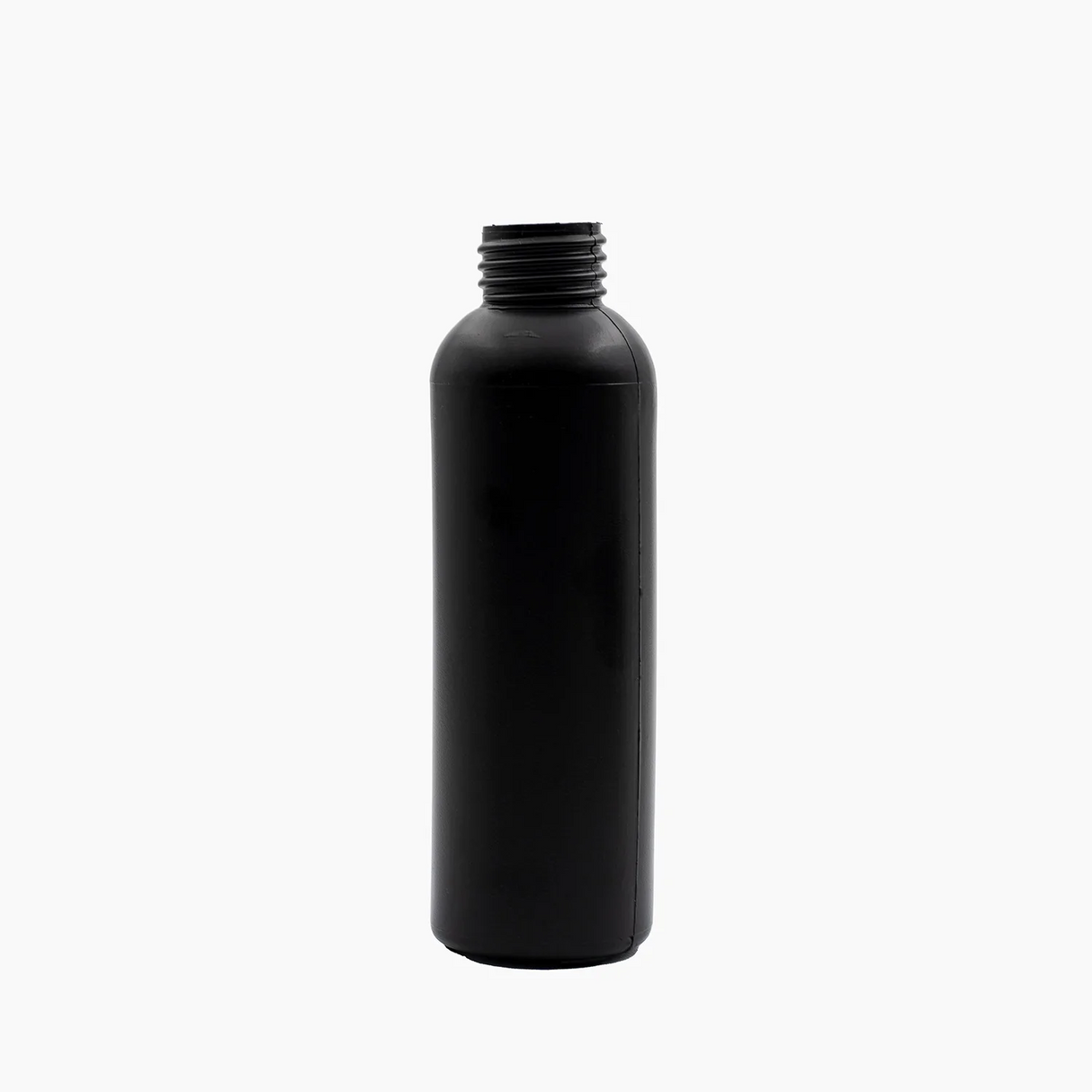 125ml HDPE Boston Tall Bottle (24mm neck) - No Closure - Black
