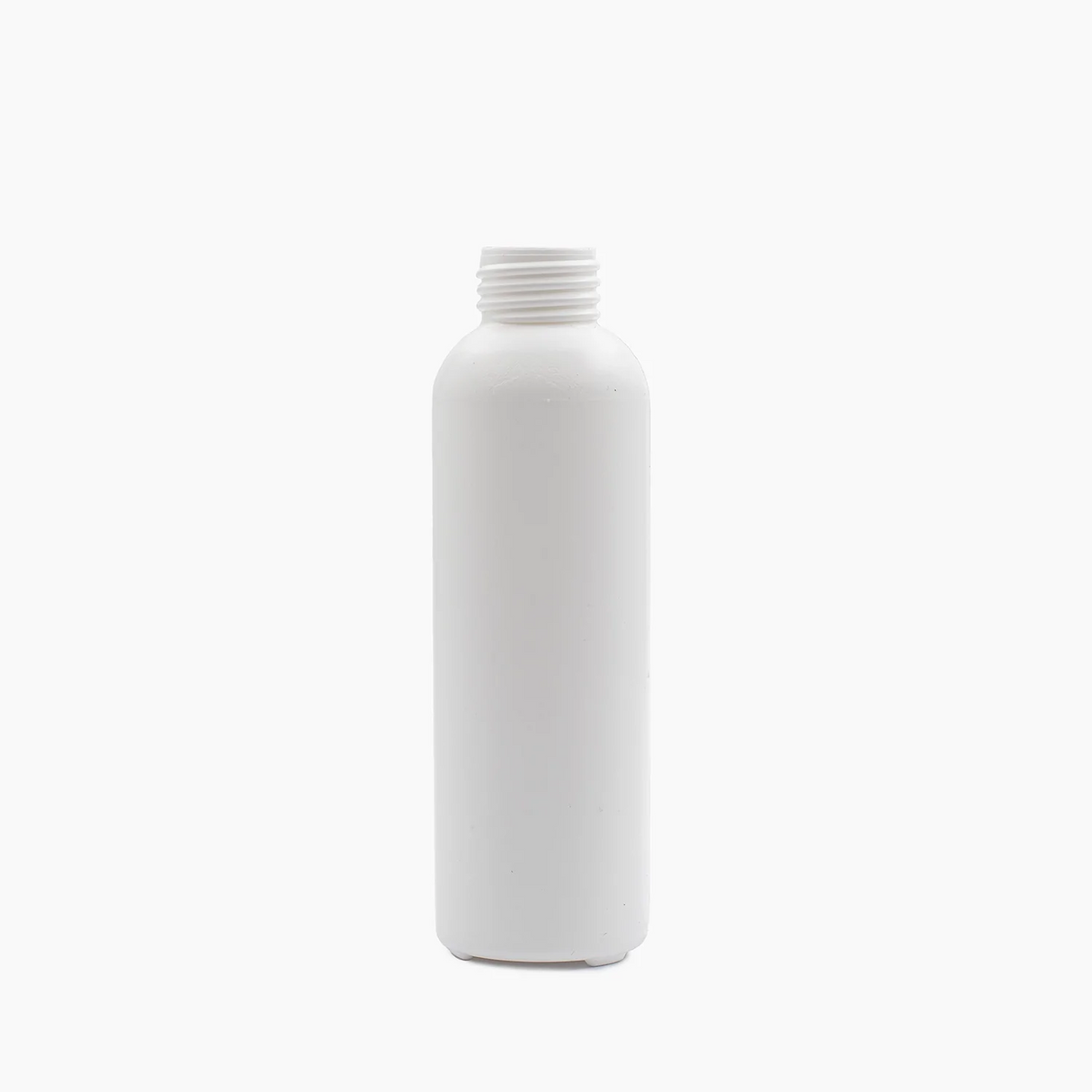 125ml HDPE Boston Tall Bottle (24mm neck) - No Closure - White