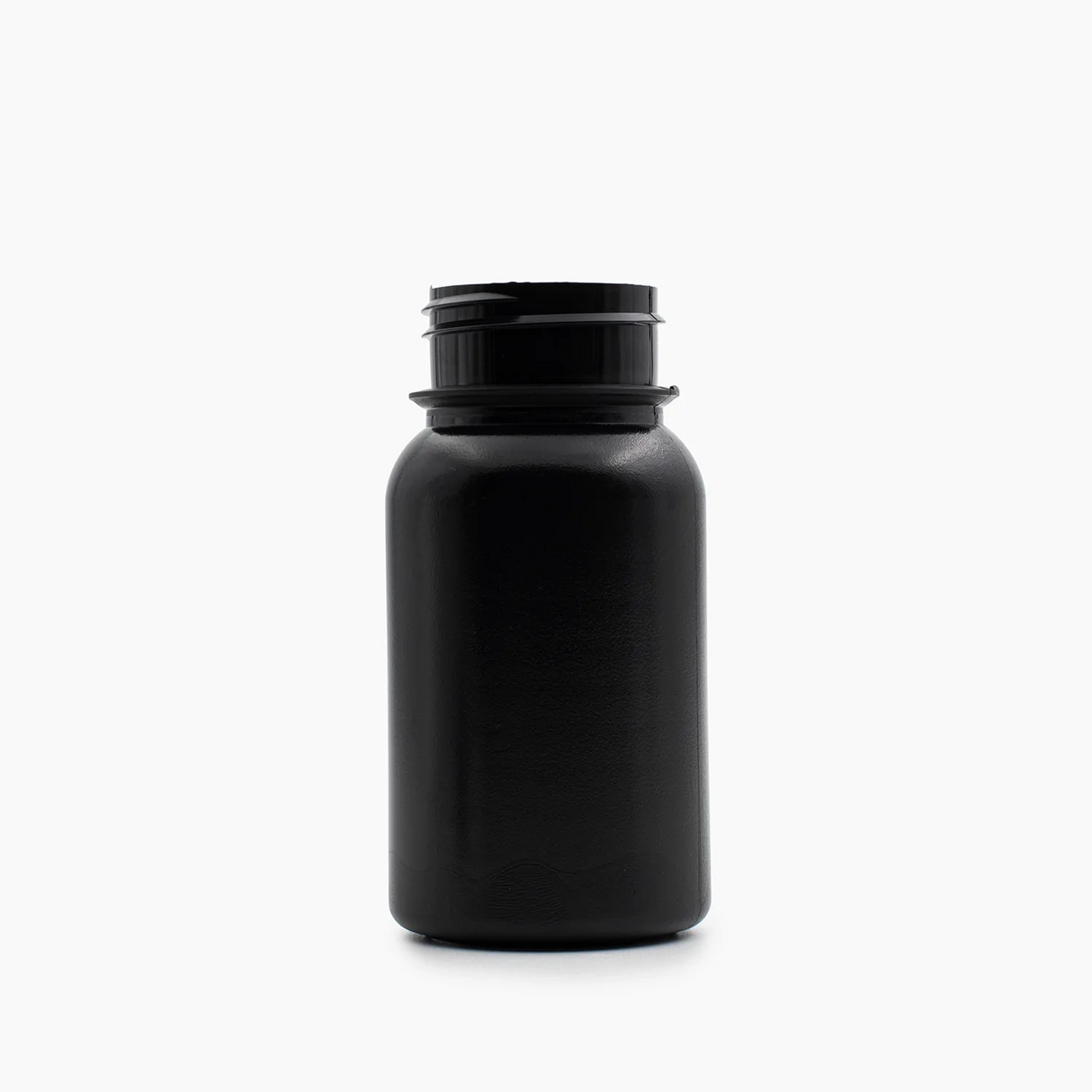 125ml HDPE Tablet Container (38mm neck) - No Closure - Black