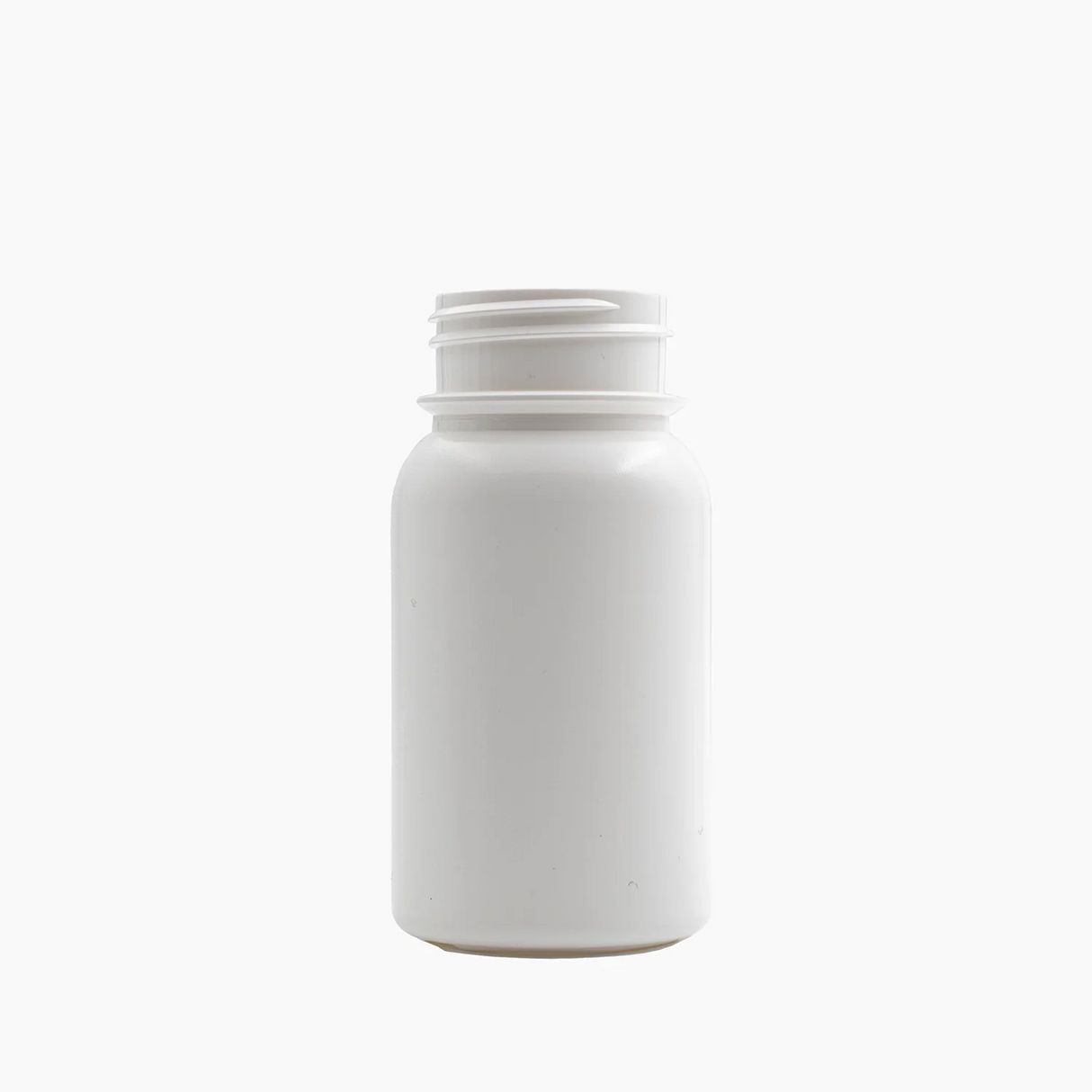 125ml HDPE Tablet Container (38mm neck) - No Closure - White