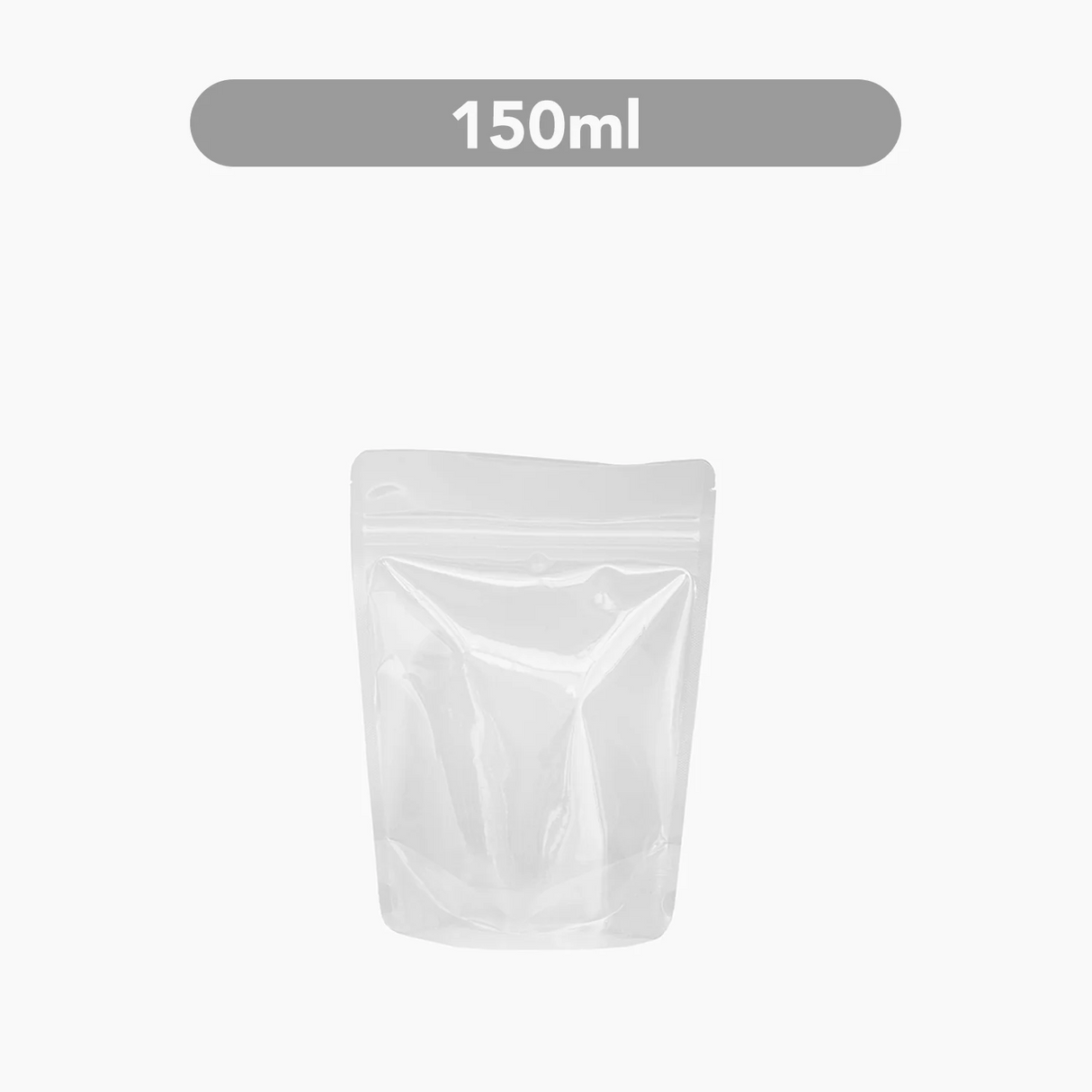 150 ml Stand-Up Pouch (Zipper) - Clear