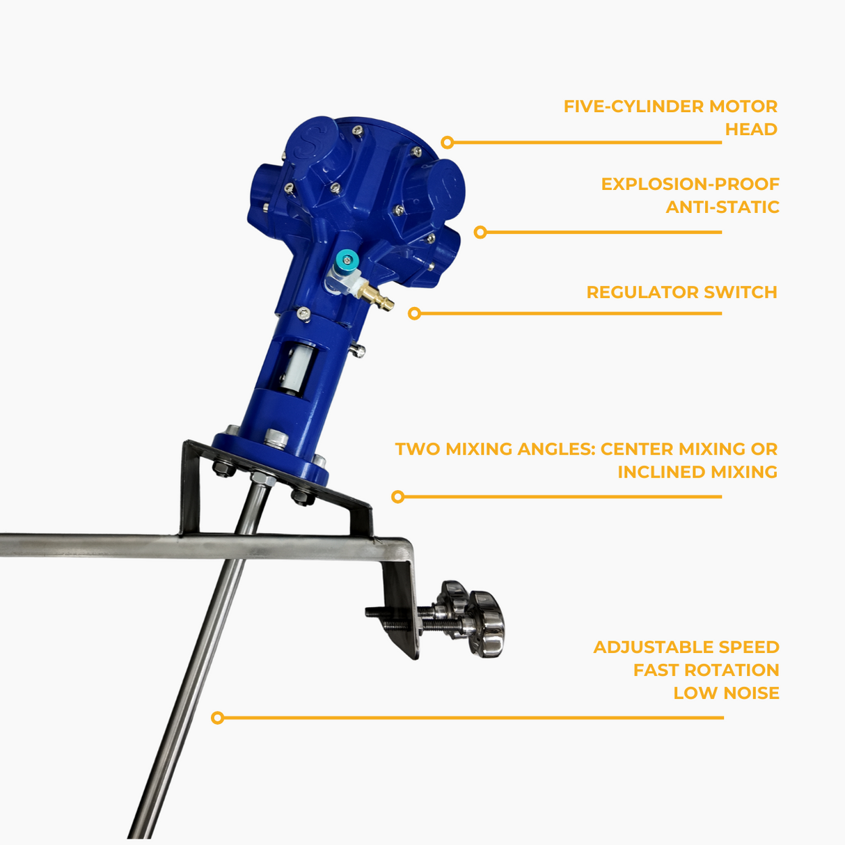 SPRALL Inclined Horizontal Pneumatic Mixer 200