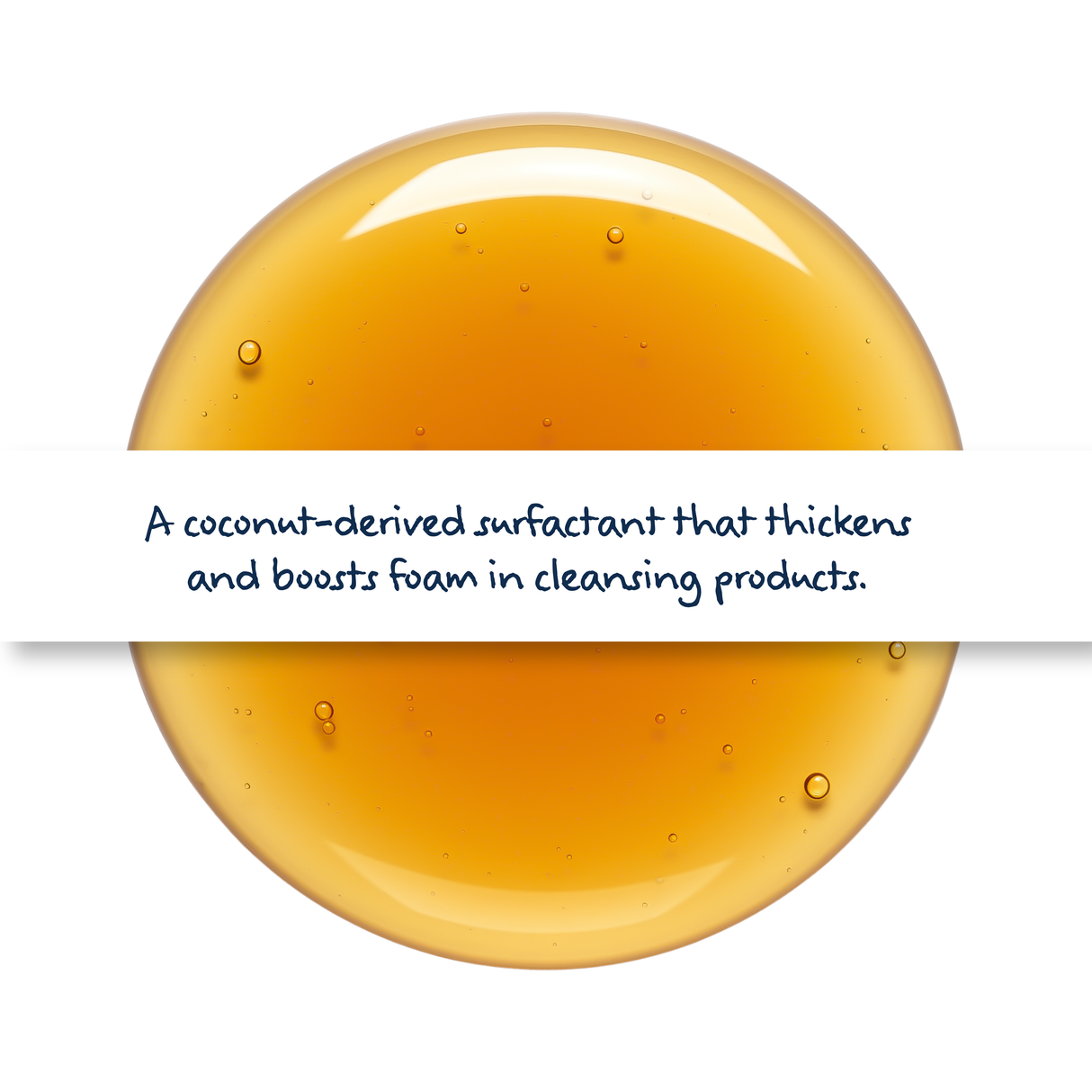 Cocamide DEA in bottle, coconut-derived surfactant for foaming, thickening, and stabilising shampoos, body washes, and cleansers