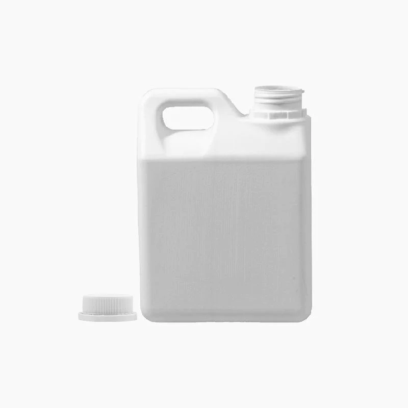 1L HDPE Jerry Can (38mm neck) - With Closure - White