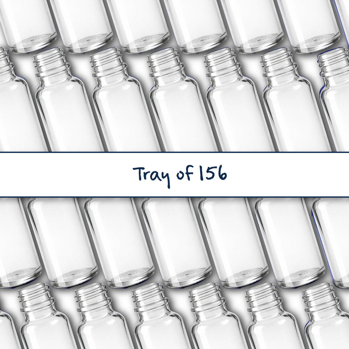 Collection of clear 20ml glass dropper bottles, empty cosmetic packaging for serums, oils and skincare formulations