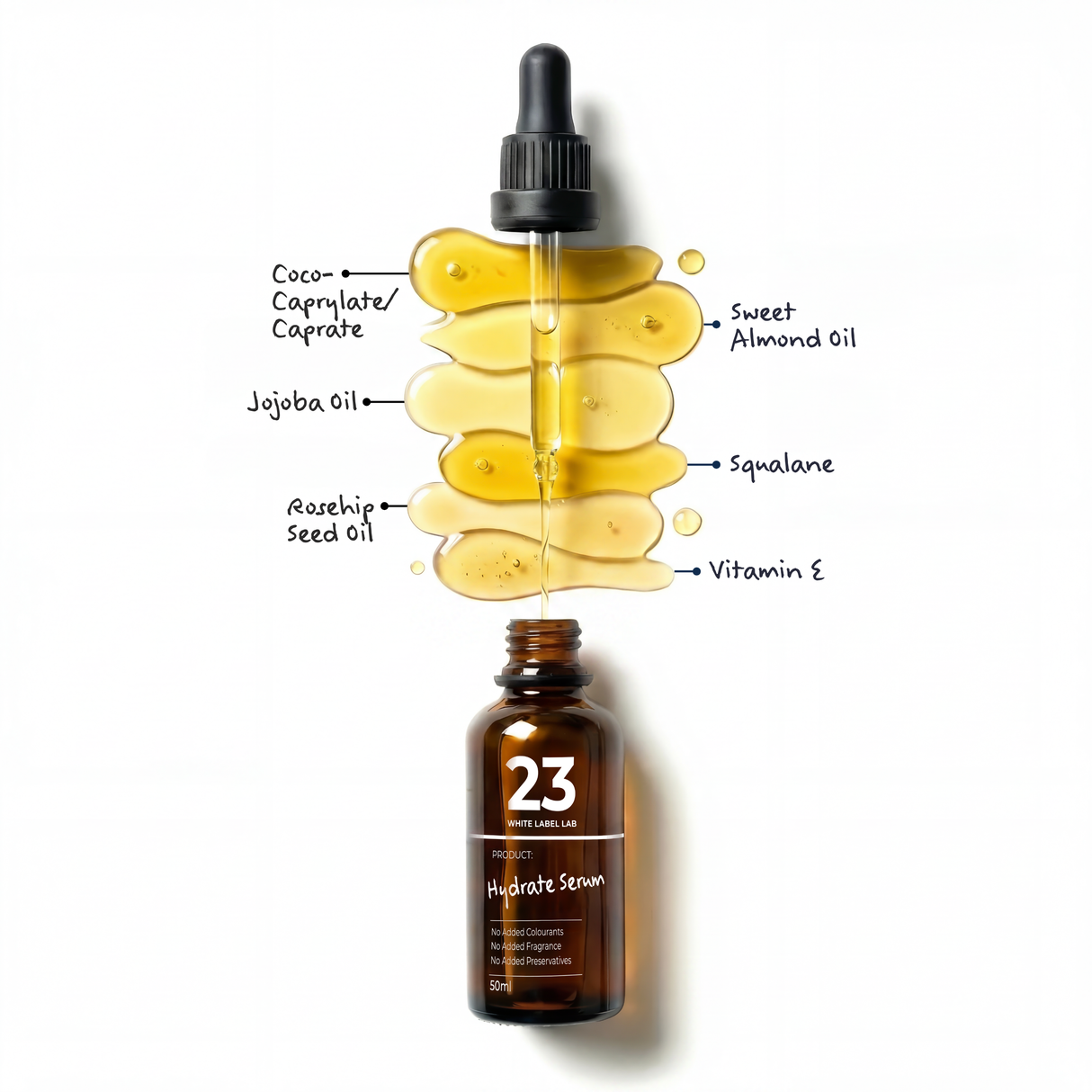 BrightPack Hydrate Serum #23 is a lightweight, fast-absorbing oil-serum designed to deeply nourish, strengthen the skin barrier and restore lasting hydration for a soft, healthy-looking glow.