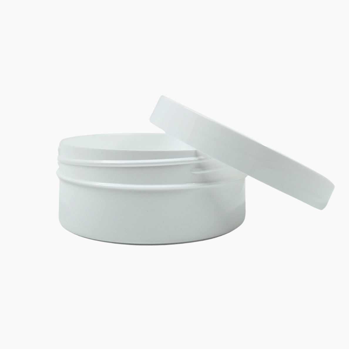 250ml Body Butter Jar  - White with White Lid