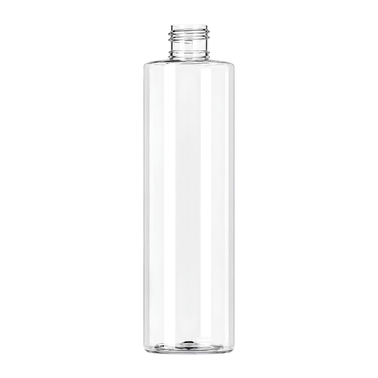 250ml Clear PET Sharp Cylindrical Bottle is a sleek and modern packaging solution, perfect for a variety of liquid products such as shampoos, conditioners, and body washes.