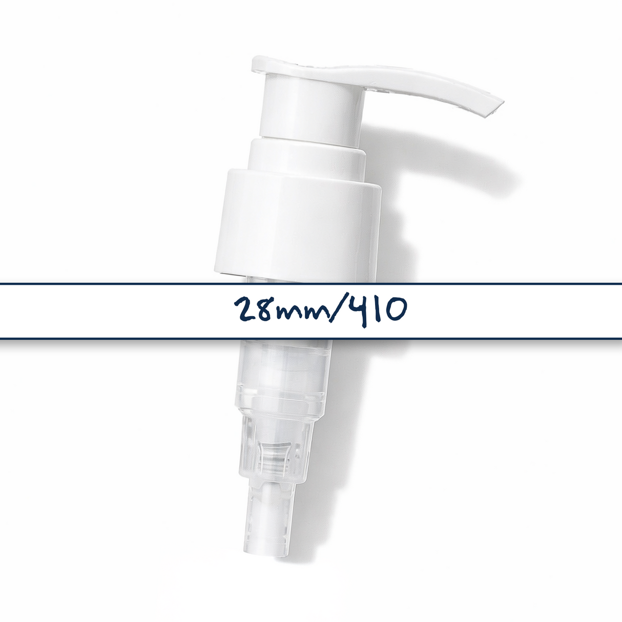 28 mm white lotion and soap pump for cosmetic bottles, ideal for handwash, lotions and liquid personal care products