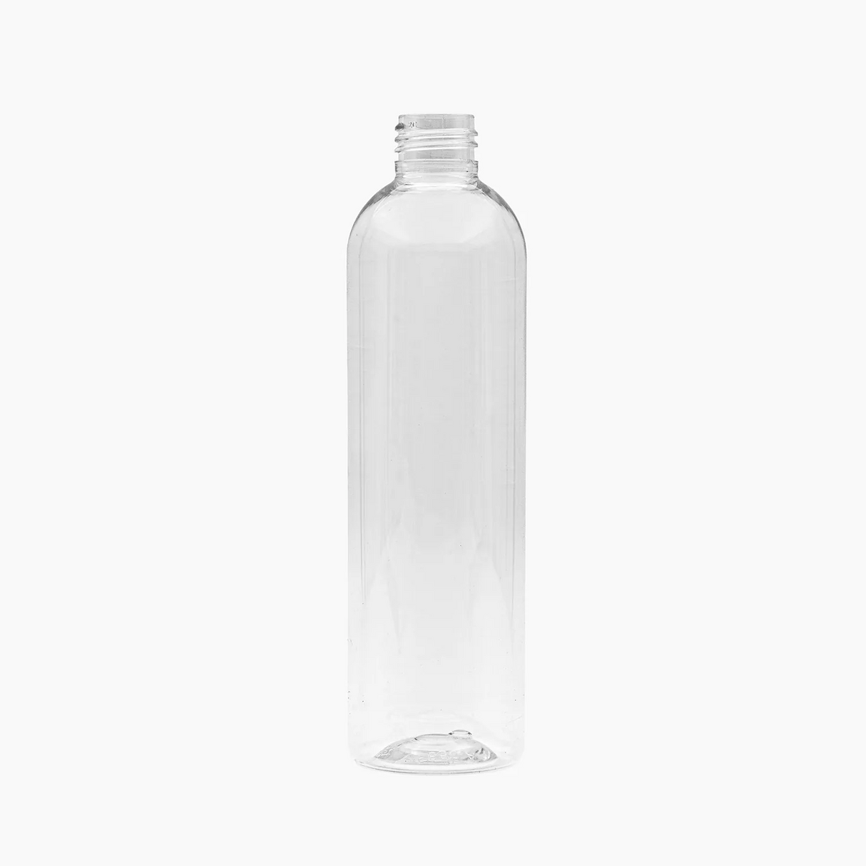 300ml PET Boston Tall Bottle (24mm neck) - No Closure - Clear