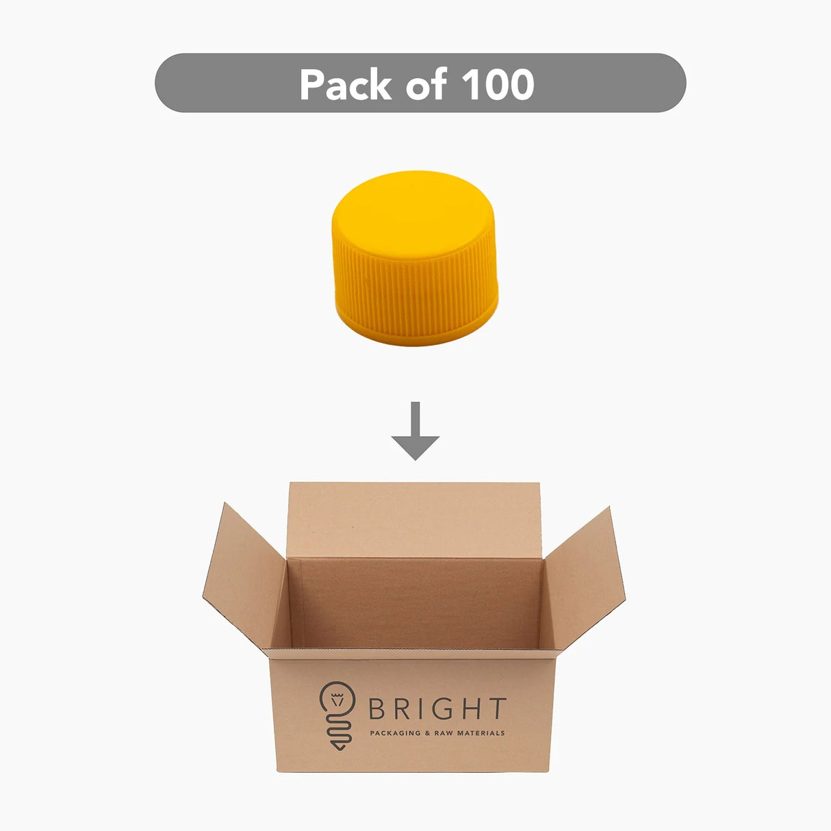 Standard EPE Liner Cap (24 mm) - Yellow