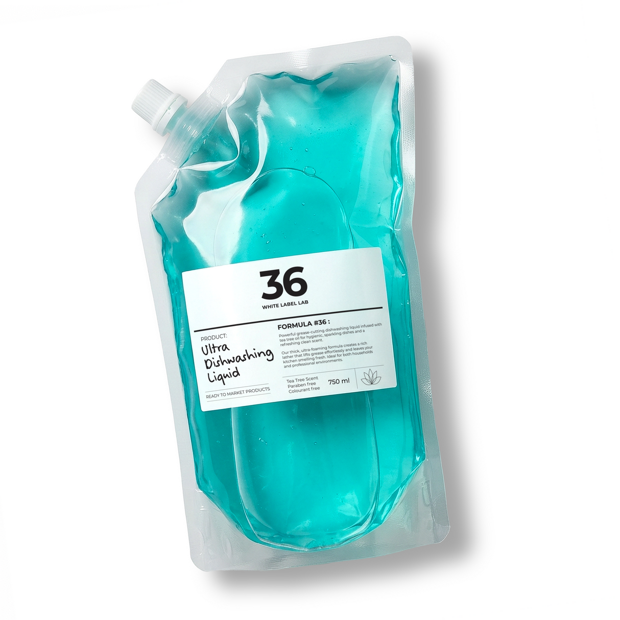750 ml refill pouch of Brightpack Ultra Dishwashing Liquid for household and bulk refilling.
