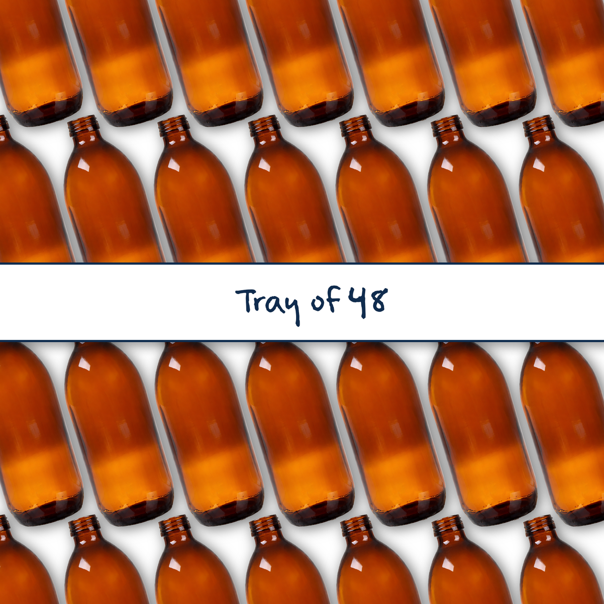 Collection of amber 500ml glass bottles, empty cosmetic packaging for serums, oils and skincare formulations