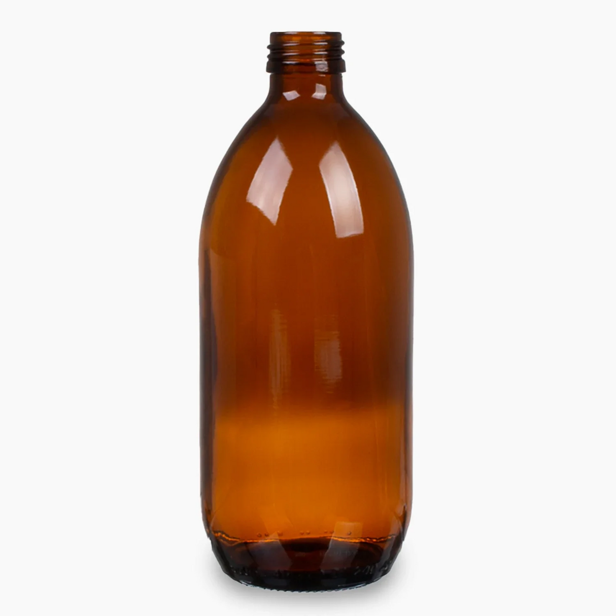 500ml Glass Bottle (28 mm neck) - No Closure - Amber