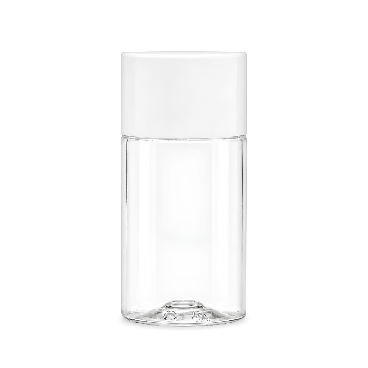 This is a 50ml Clear PET Sharp Cylindrical Bottle with 20/415 neck size; Comes complete with a lid and inner dropper plug.