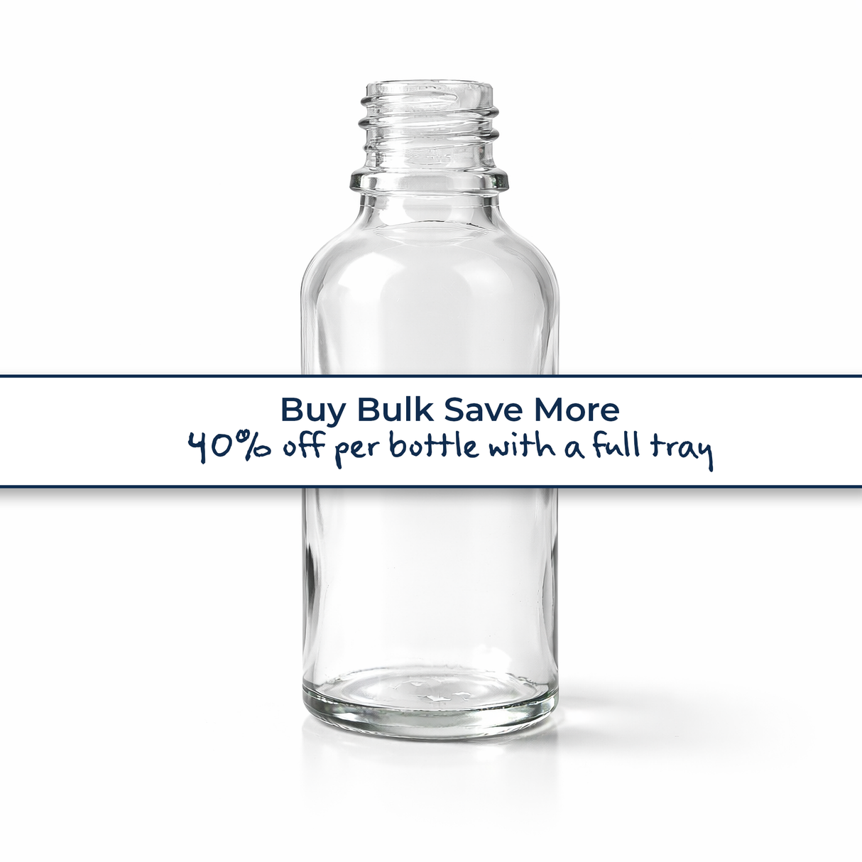 Buy bulk save more, clear 50ml glass dropper bottle, empty cosmetic packaging for serums, oils and skincare formulations