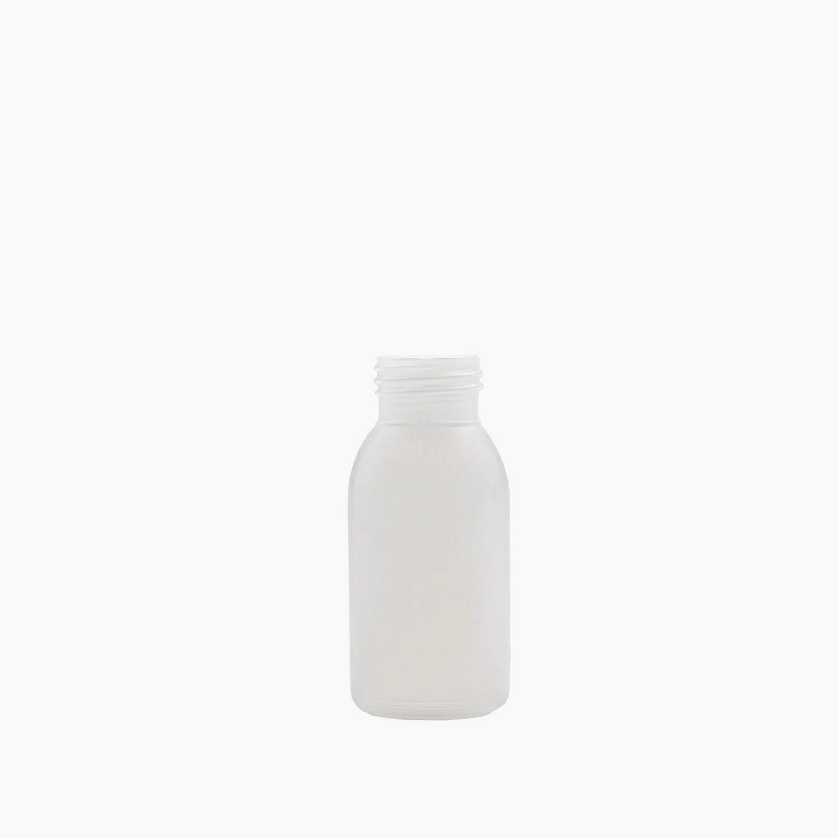 50ml HDPE Boston Bottle (24mm neck) - No Closure - Natural
