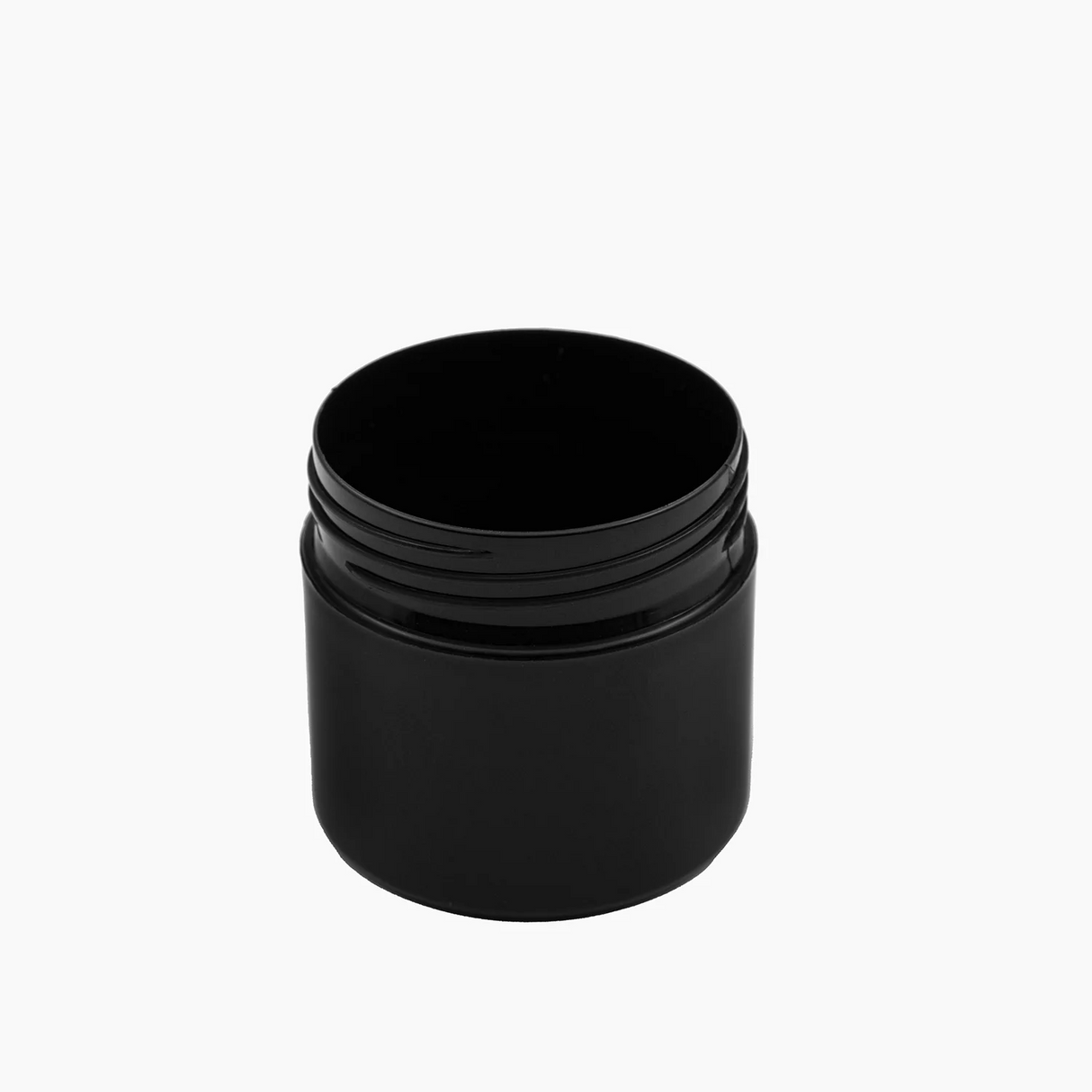 50 g Cosmetic Jar (50 mm neck) - Black with Black Lid
