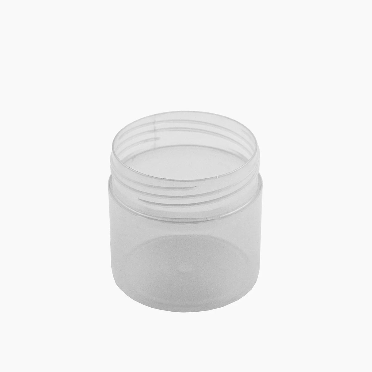 50 g Cosmetic Jar (50 mm neck) - Natural with Black Lid