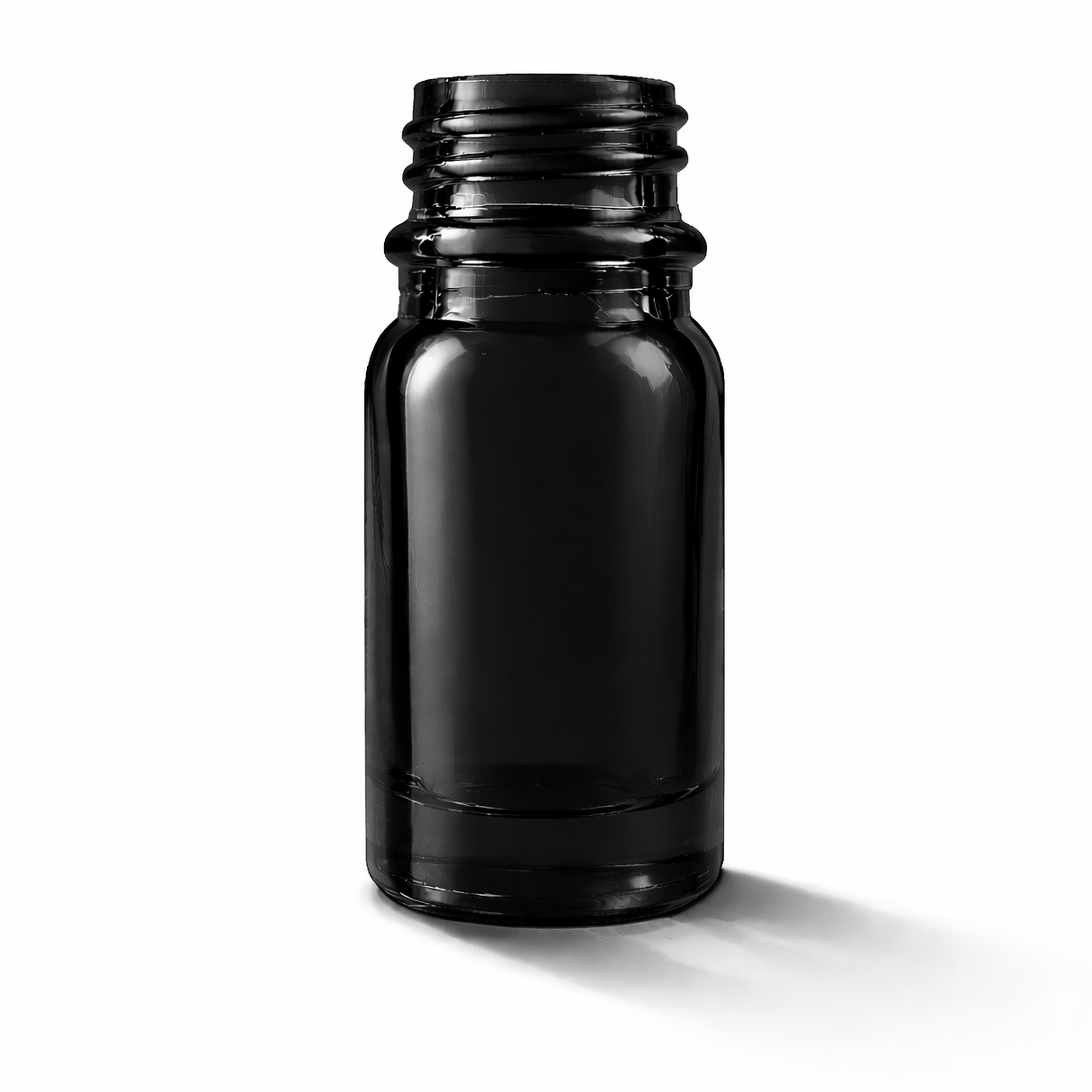 5ml black glass dropper bottle, empty cosmetic packaging for serums, oils and skincare formulations