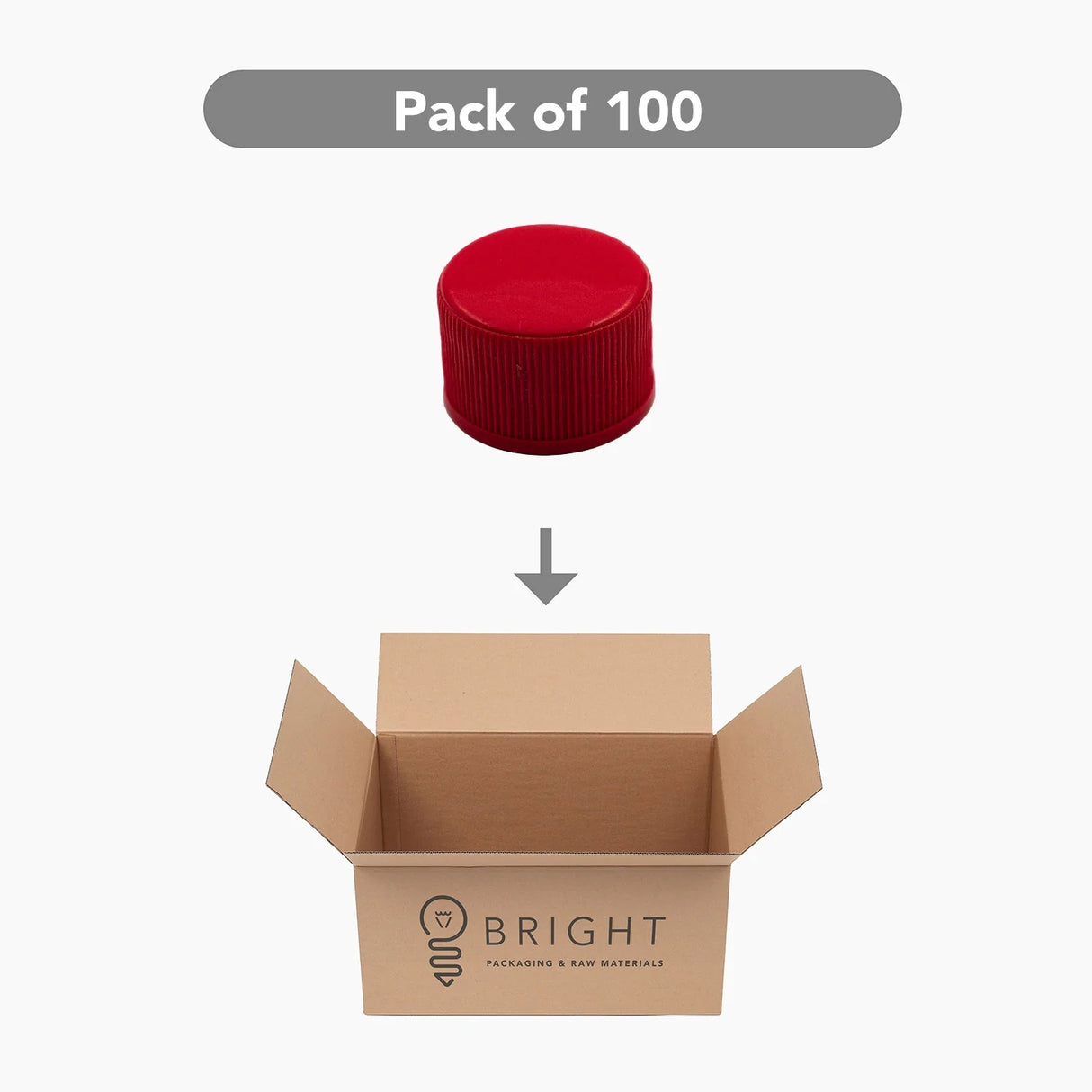 Standard EPE Liner Cap (24 mm) - Red