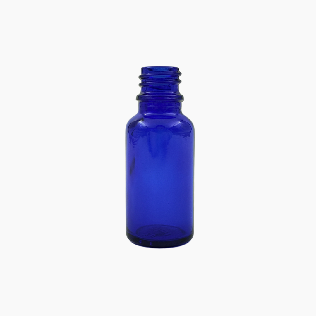 20ml Glass Dropper Bottle (18mm neck) - No Closure - Blue