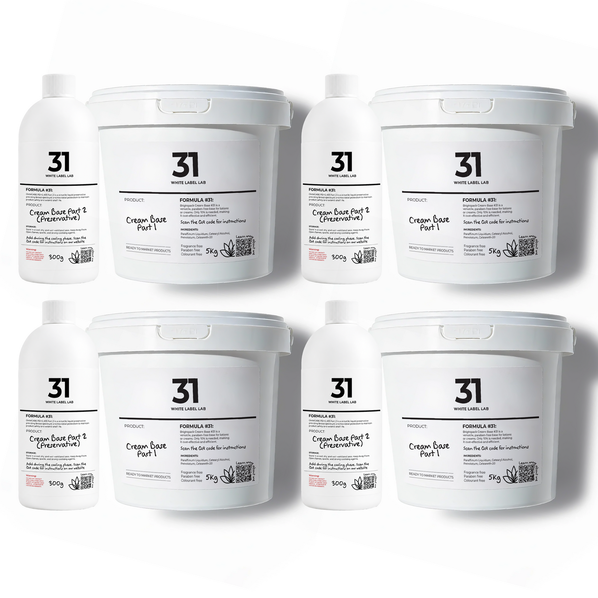 BrightPack Cream Base #31 (White Label Lab)