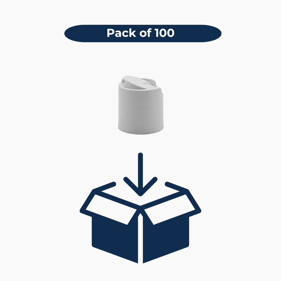 Disc Top Cap (24 mm) - White