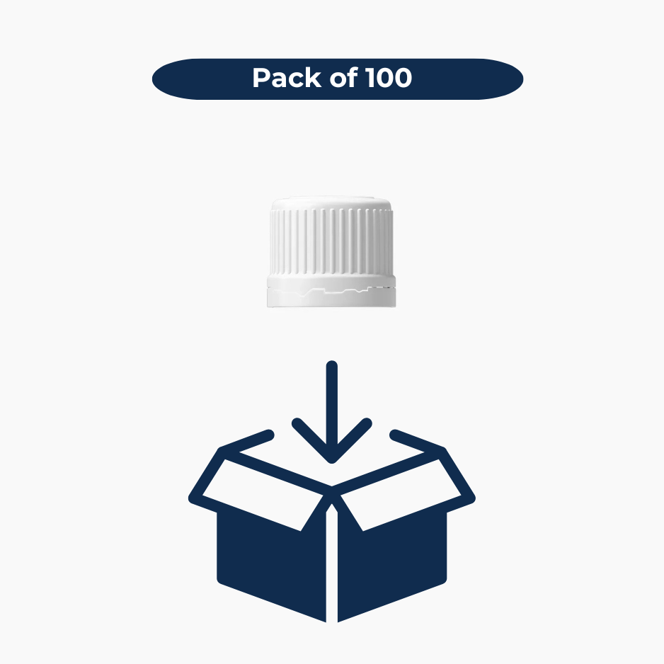 Dropper Cap - Fast Flow (18 mm) - White