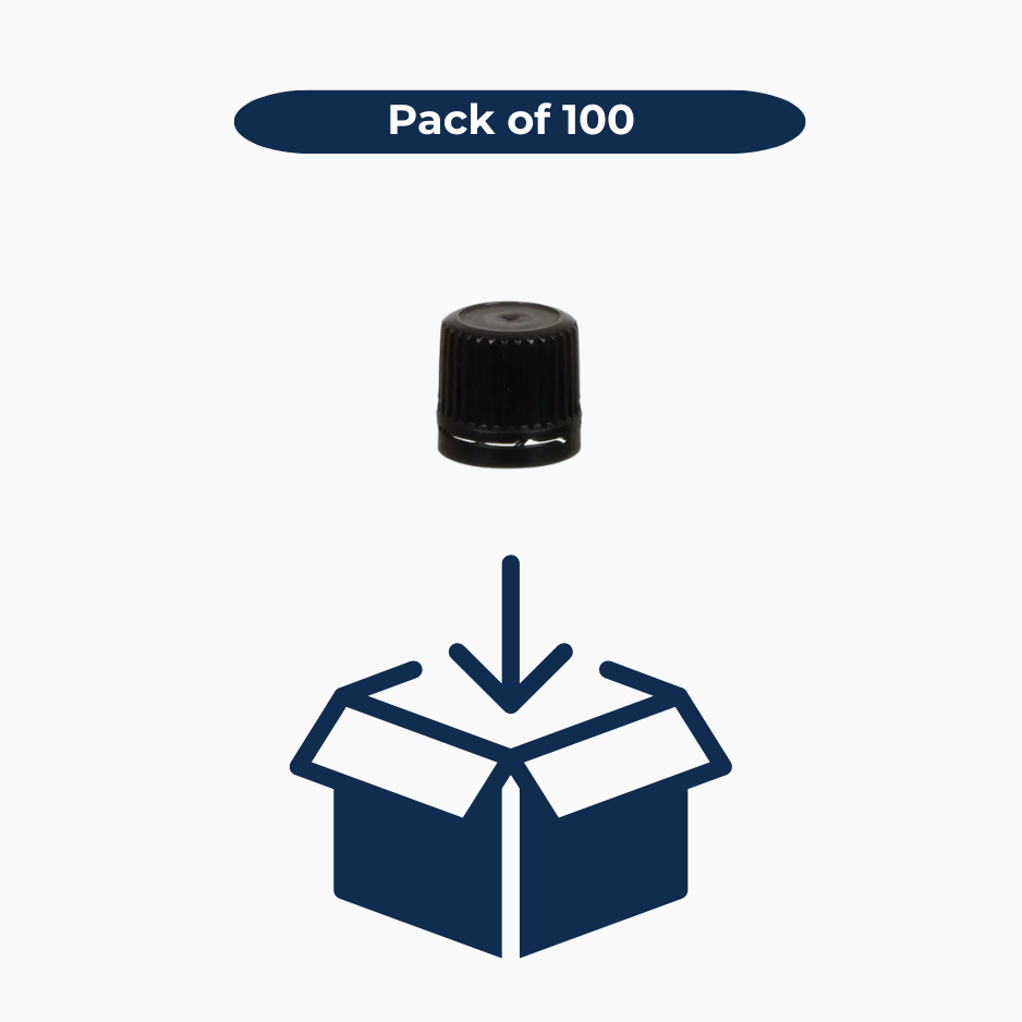 Dropper Cap - Slow Flow (18 mm) - Black