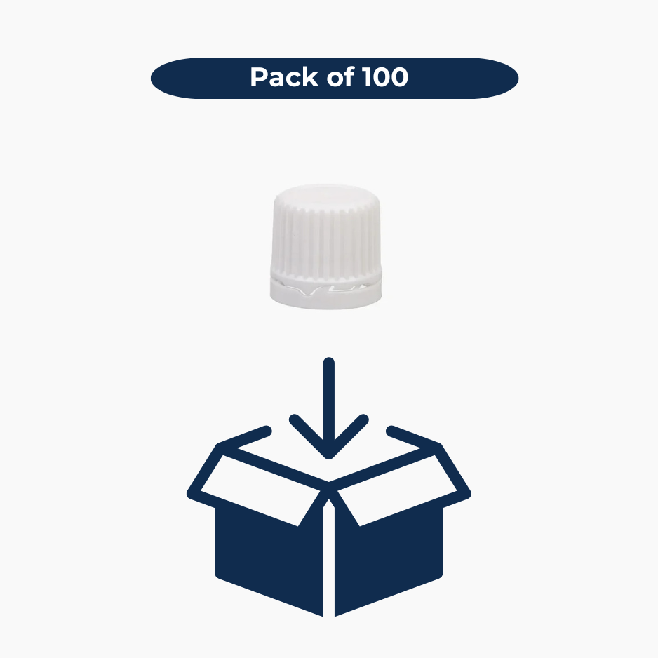 Dropper Cap - Slow Flow (18 mm) - White