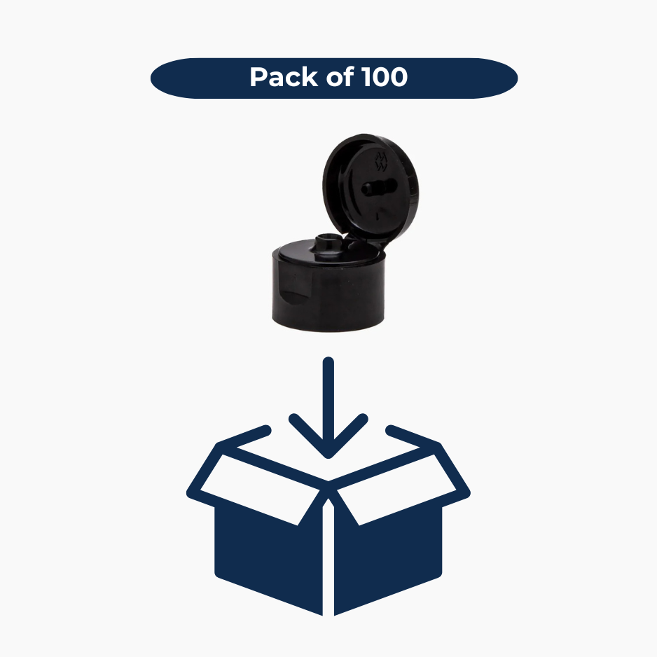 Flip Top Cap (20 mm) - Black