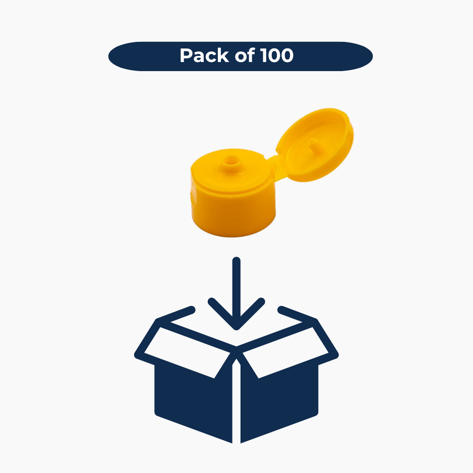 Flip Top Cap (24 mm) - Yellow