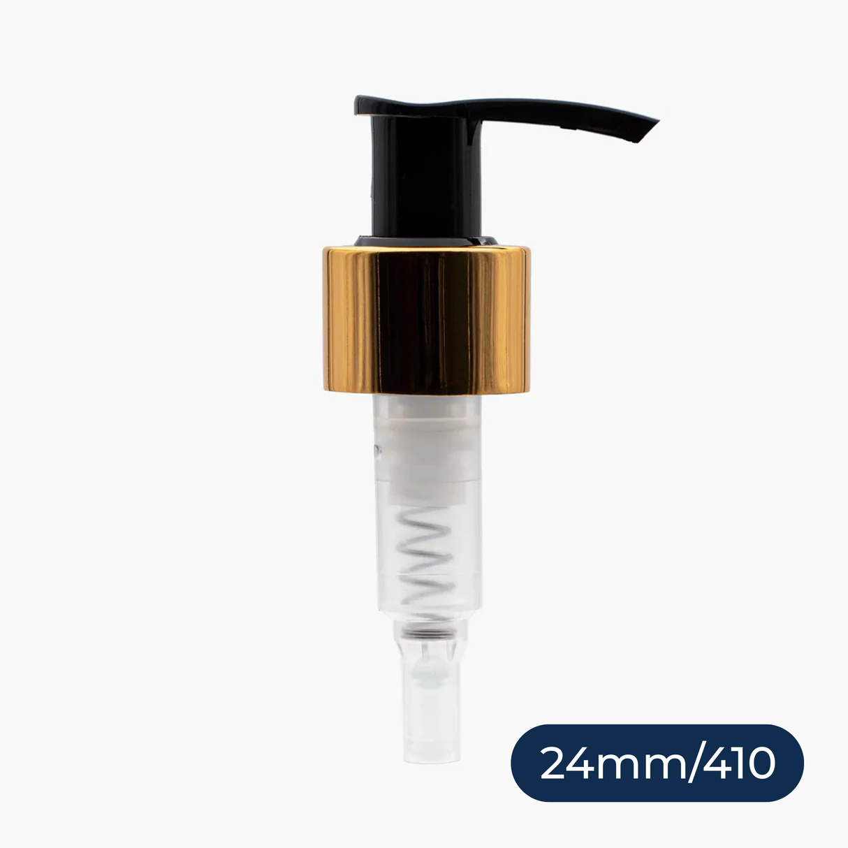 Gold Collar Lotion Pump (24 mm) - Black