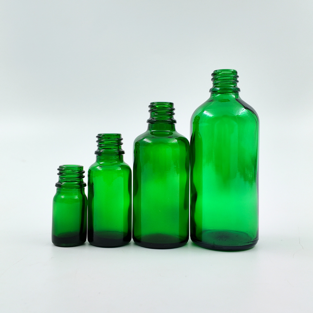 50ml Glass Dropper Bottle (18mm neck) - No Closure - Green