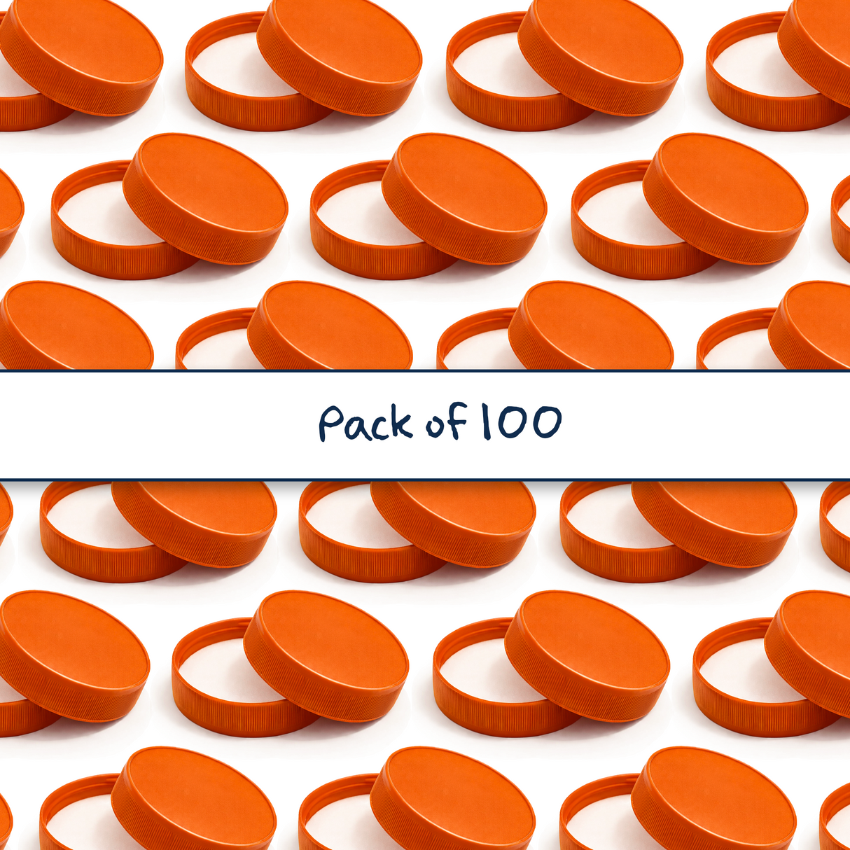 Multiple 63 mm plastic jar lid for cosmetic jars, suitable for creams, balms and skincare packaging