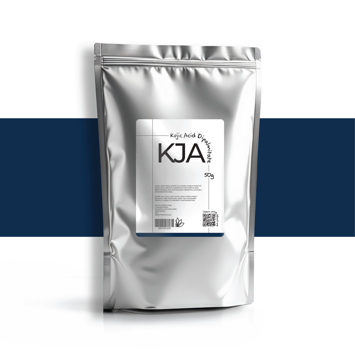 50g Kojic Acid Dipalmitate cosmetic ingredient, stabilised form of kojic acid used for brightening, evening skin tone, and reducing irritation