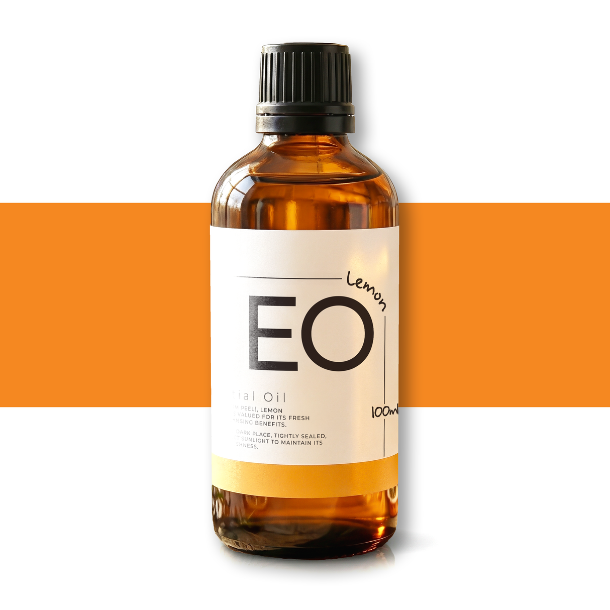 100ml Lemon Essential Oil natural oil, fresh zesty citrus oil used in skincare, aromatherapy, and cleaning for purifying and cleansing