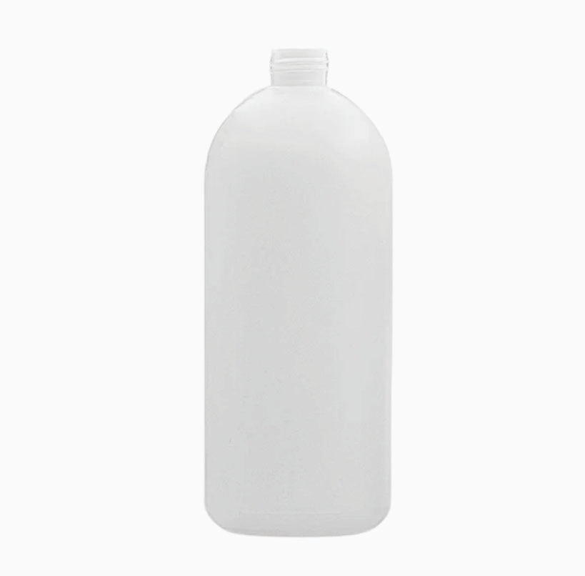 1L HDPE Bottle (24mm neck) - No closure - Natural