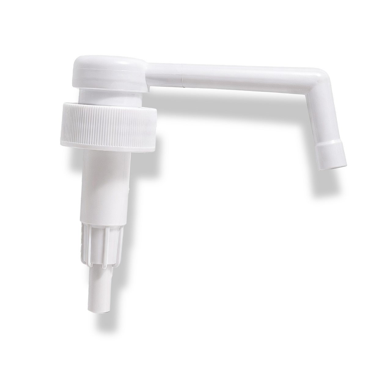 28 mm long nose medical pump for bottles, suitable for controlled dispensing of pharmaceutical, antiseptic and liquid medical products