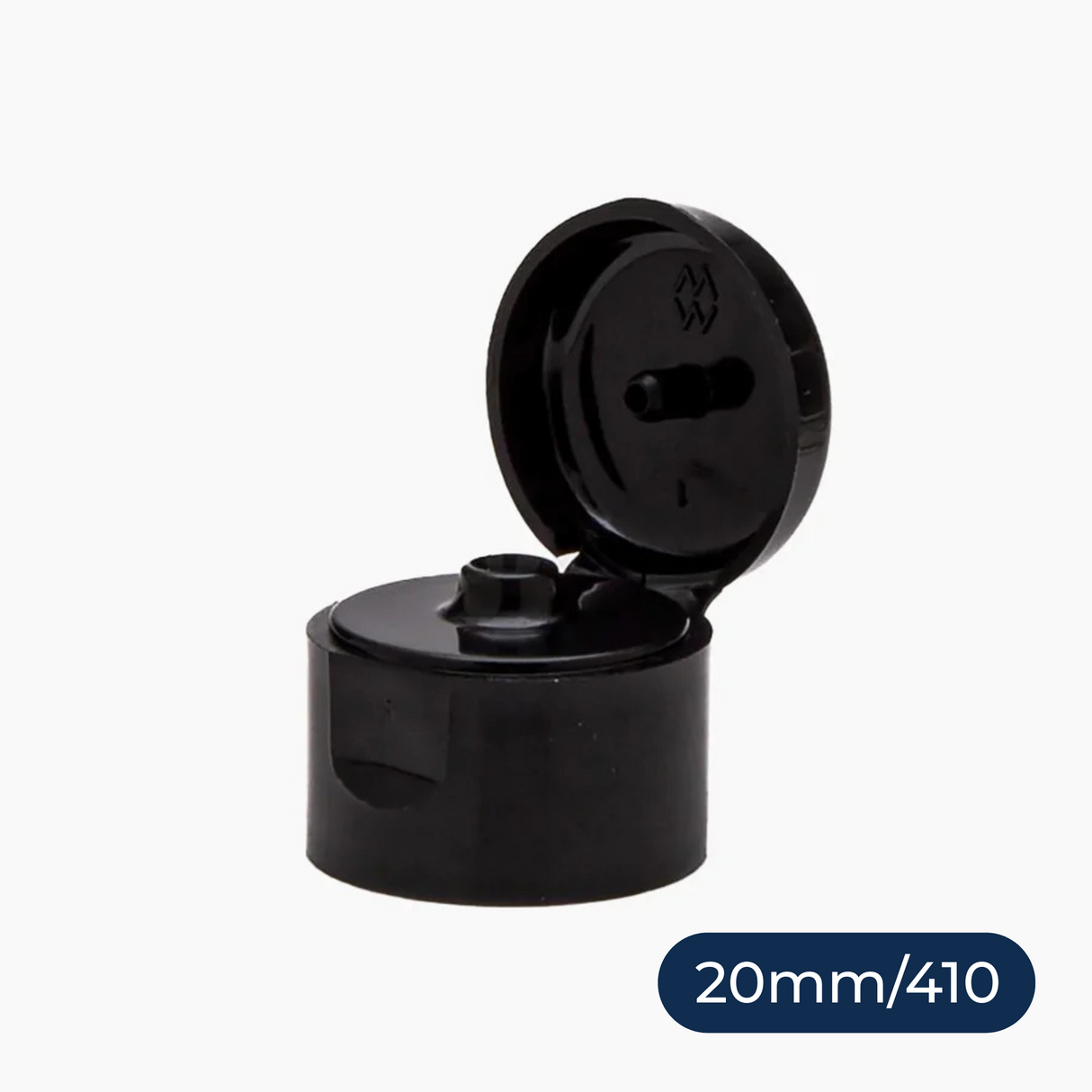 Flip Top Cap (20 mm) - Black
