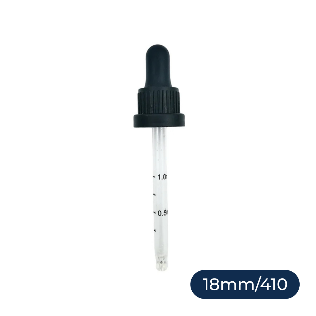 Pipette Dropper Cap (18 mm) - For 50 ml Glass Bottle