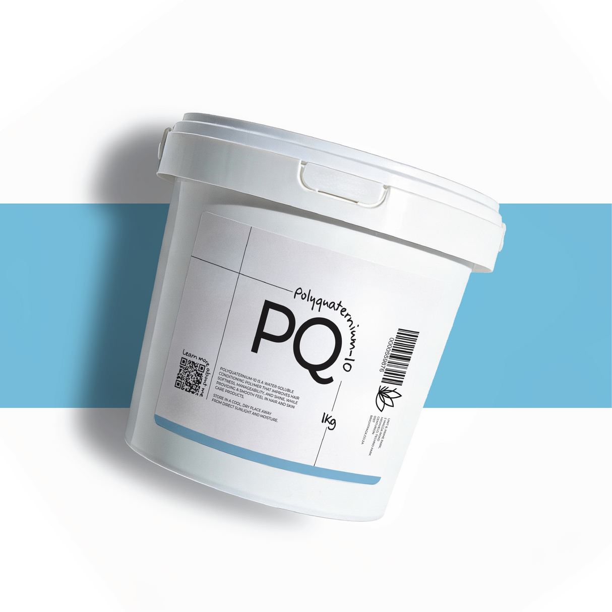 1Kg Polyquaternium 10 water-soluble conditioning agent, used in shampoos and conditioners for anti-static effect, smooth texture, and hair strengthening