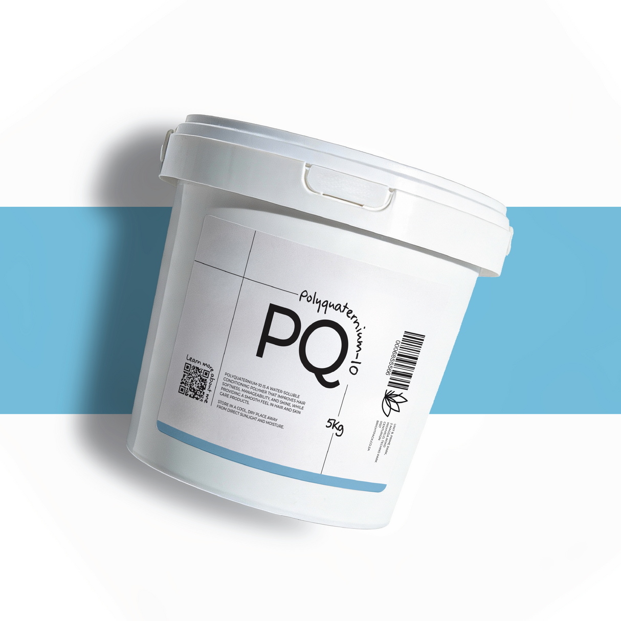 5Kg Polyquaternium 10 water-soluble conditioning agent, used in shampoos and conditioners for anti-static effect, smooth texture, and hair strengthening