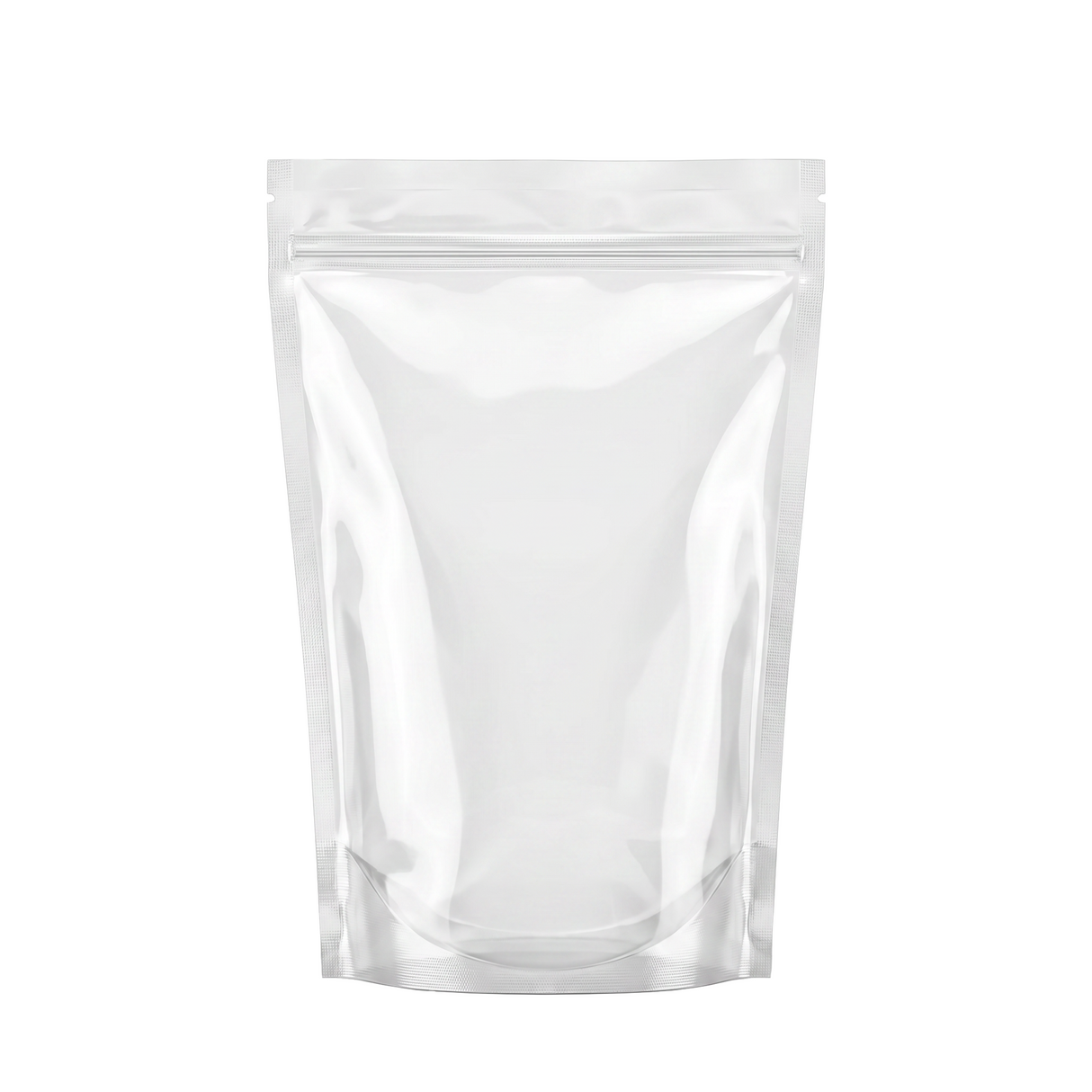 750ml Stand-Up Pouch Clear with Resealable Zipper SALE