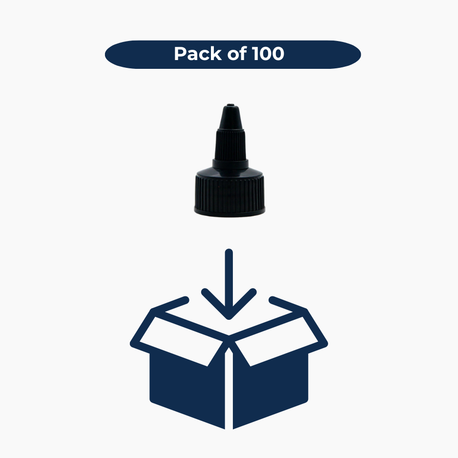 Screw Lock Spout Cap (24 mm) - Black